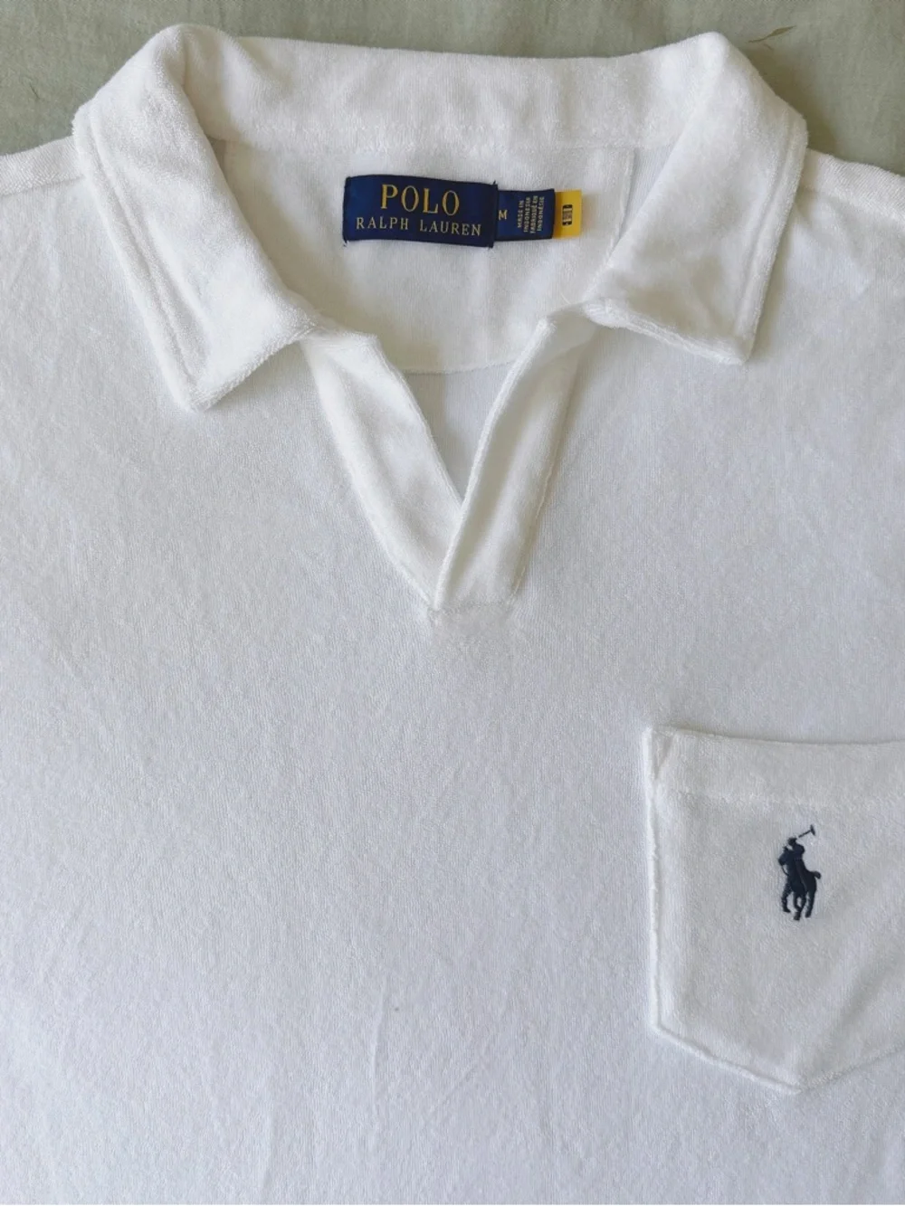 Ralph Lauren White Terry Polo - Picture 3 of 5